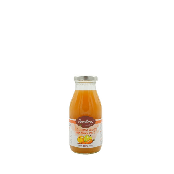 Mela arancia carota 100%  - 250 ml - vetro