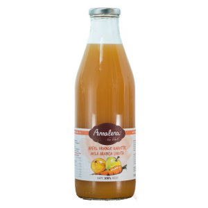 Apfel Orange Karotte 100% - 1 lt. - Glas