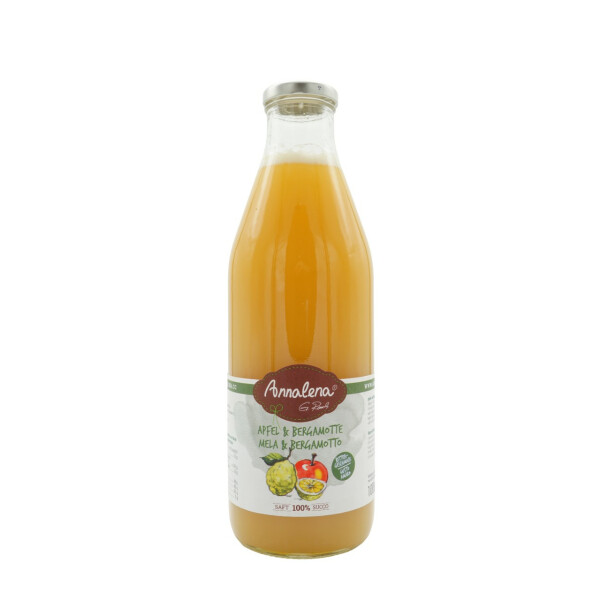 Apfel Bergamotte 100% - 1 lt. - Glas